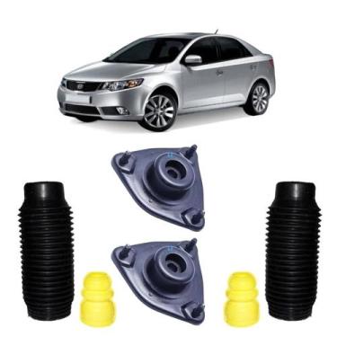 Imagem de Kit Coxim Batente Amortecedor Dianteiro Kia Cerato 2010/2015 - Solupe 