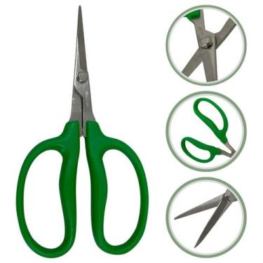 Imagem de Tesoura de Poda Cortar Flores Plantas Galhos Bonsai Colheita Uva Jardi