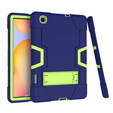 Imagem de Jaorty Capa para Samsung Galaxy Tab S6 Lite 10,4 polegadas 2024/2022/2020 (SM-P620/P610/P613/P615), híbrida 3 em 1 [macia e dura] capa protetora à prova de choque resistente à prova de choque,