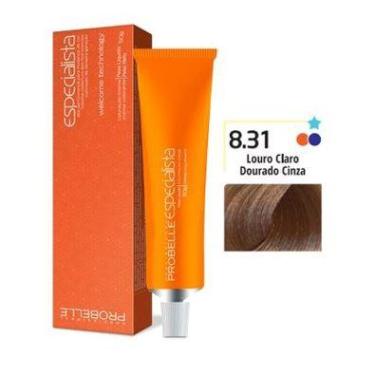 Imagem de Coloração Especialista Probelle 8.31 Louro Claro Dourado Cinza 50 G