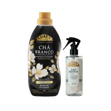 Imagem de Kit Aromatizador Coala Laundry Chá Branco | Amaciante Concentrado 1L + Odorizante de Ambientes e Tecidos 260ml