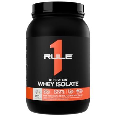 Imagem de Rule 1 R1 Proteína, Creme de Baunilha – 900 g em pó – 25 g Whey Isolado e Hidrolisado + 6 g BCAAs – 30 porções