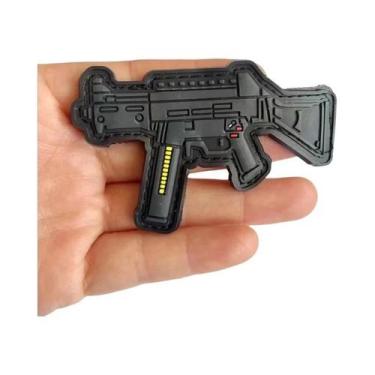 Imagem de Mini Patches De Moral 3D Em PVC De Borracha, Com Design De Armas, Pist