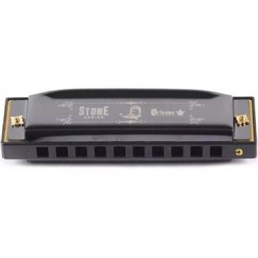 Imagem de Gaita Diatonica Orleans Stone Em Dó ( C ) - Csr