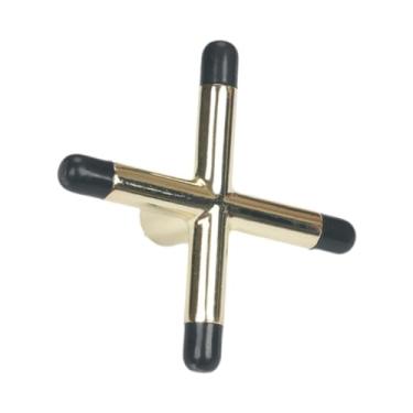 Imagem de menolana Apoio de cabeça para taco de bilhar, suporte profissional para tacos de sinuca e ferramenta auxiliar para mesa de bilhar para adultos, Black Dourado