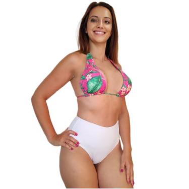 Imagem de Biquíni Hotpant Cintura Alta Com Top - VILA BEACH WEAR, XG, Calcinha b