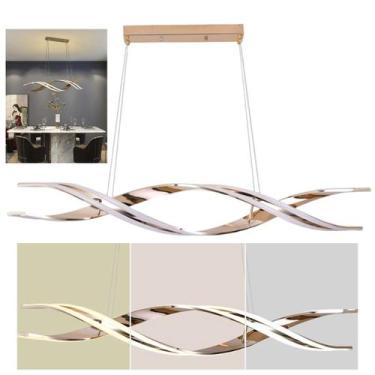 Imagem de Lustre Luminaria Pendente Molecular DNA 76W Espiral Led Decoraçao Mode