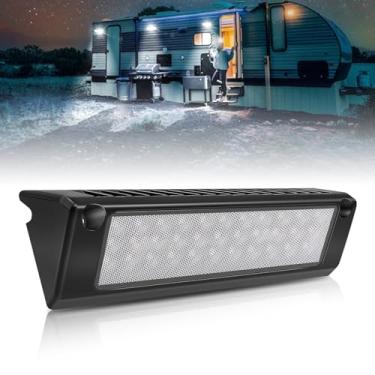 Imagem de SKUNTUGUANG Luminária Externa De Led 9" Para Rv, Luz Varanda, Toldo, 6000K, Superbrilhante, Alta Saída Lúmens, Baixo Consumo Corrente Trailers, Caminhões E Reboques