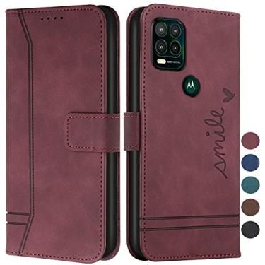 Imagem de COTDINFOR Capa carteira para Moto G Stylus 5G, capa para Moto G Stylus 5G com suporte para cartão, capa flip de couro com suporte, proteção total magnética compatível com Motorola Moto G Stylus 5G