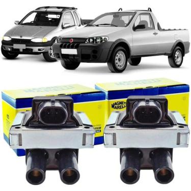 Imagem de Par Bobina Ignição Strada 1.6 1996 1997 1998 Magneti Marelli, BOBINA D