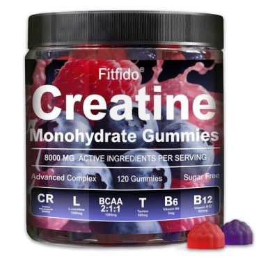 Imagem de Gomas de creatina monohidratada Fitfido 8000mg com L-carnitina e tauri