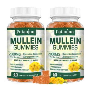 Imagem de Suplemento Putaojun Mullein Gummies 2000 mg (pacote com 2 unidades)