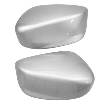 Imagem de Tampa do espelho retrovisor de porta, instalação de encaixe, adequada para Honda Accord 2008-2012, acabamento da tampa do espelho da porta lateral Sedan, prata, 2 peças
