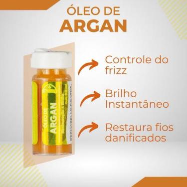 Imagem de Ampola De Óleo de Argan Dermabel - Brilho e Maciez Intensos - Kit Com 