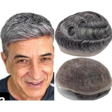 Imagem de Toupee de cabelo humano para homens NLW Peças de cabelo europeu masculino 20 x 25 cm fino HD fino rendado francês unidades de cabelo patch sistema de substituição de prótese para homem #1B60 cor