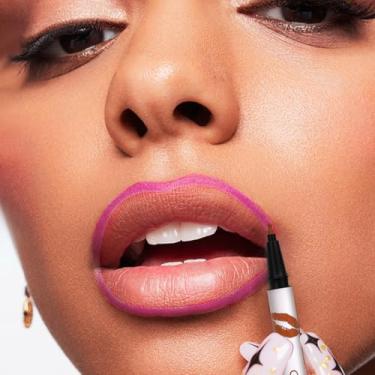 Imagem de Lápis delineador labial fosco – impermeável, não desbota, efeito carnudo de longa duração para maquiagem de lábios mais cheios, batom suave e suave de deslizamento fácil (13#, pacote com 1)