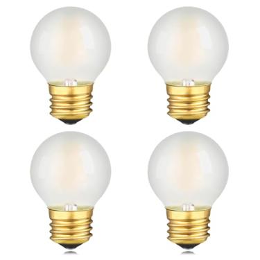 Imagem de LUMILECT Lâmpada LED E26 equivalente a 40 W fosco E26 lâmpada LED regulável pequenas lâmpadas Edison branco macio 3000K 400LM 4W A50 lâmpada globo de LED lustre vaidade lâmpadas de ventilador de teto