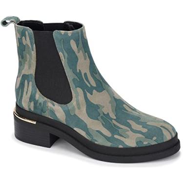 Imagem de Kenneth Cole New York Bota feminina Levon 2.0 Welt Chelsea, Camuflagem verde-, 6