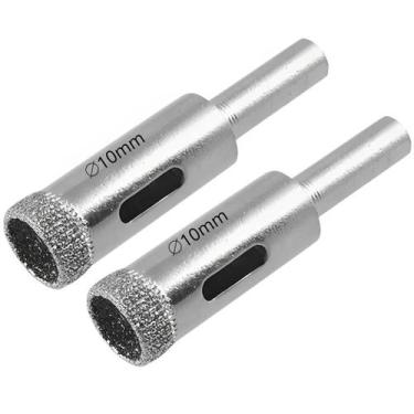 Imagem de Serra Copo Diamantada 10Mm Porcelanato Vidro Mármore 02 Un - Fertak