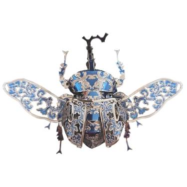 Imagem de Metal 3D Puzzles for Adults,3D Model Building Puzzle Kits,Insect Animal Themed Design for Beginners,Brain Teaser DIY Assembling Crafts Kits Creative Ornament (Beetle)