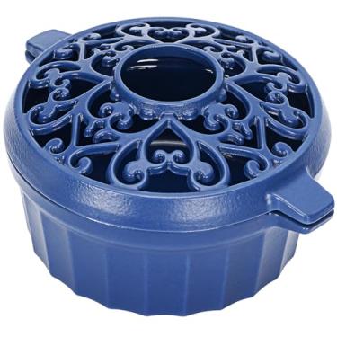 Imagem de Umidificador de fogão a lenha, umidificador de ferro fundido para fogão, acabamento preto fosco, resistente à ferrugem, parte superior de treliça, capacidade de 2,5 litros, fogão a lenha decorativo