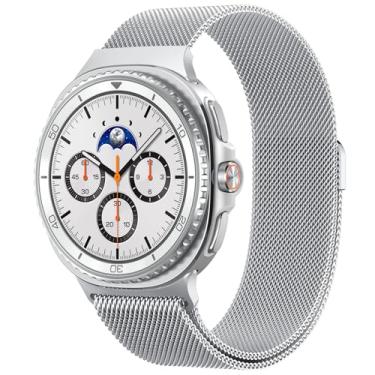 Imagem de Spigen Pulseira de metal projetada para Samsung Galaxy Watch 8 de 44/40 mm, 8 Classic de 46 mm (2025) - Prata