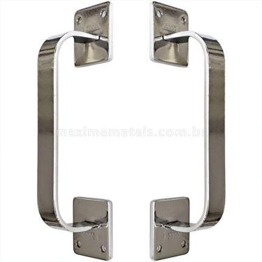 Imagem de Puxador Duplo Rustico Colonial Porta Pivotante Ou Correr