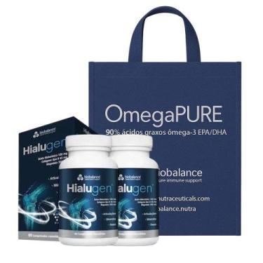 Imagem de KIT 2 Hialugen 60 Comprimidos + Sacola TNT Biobalance