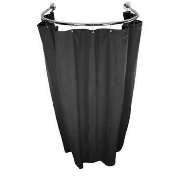 Imagem de Cortina Preto Provador Arco 70X70 E 90X90 Privacidade Total