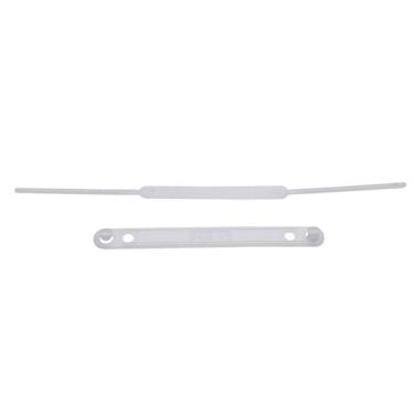 Imagem de Grampo e mola plástico branco com 50 unidades Dello