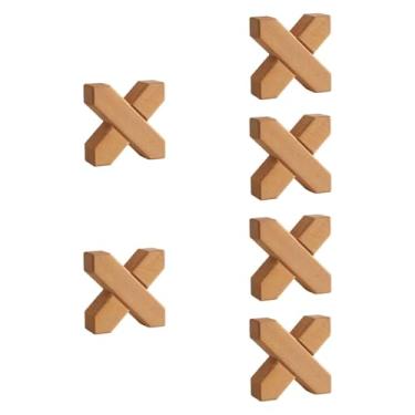 Imagem de YIJU 6 peças Blocks cruzados Toys educacionais de construção robusta Habilidade básica para entretenimento Pré -escolar idades de 3+ Presente