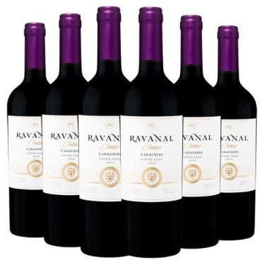 Imagem de Kit Vinho Ravanal Carménère com 6 garrafas