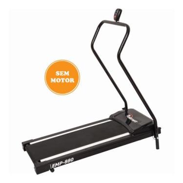 Imagem de Esteira Mecânica EMP 880 Dobrável Academia 5 Funções com Display Fitne