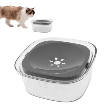 Imagem de ZFLYCANP Tigela de água para cães que não derrama, prato de alimentação lenta de plástico flutuante, à prova de respingos, dispensador de água para animais de estimação para cães e gatos