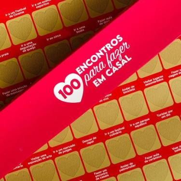 Imagem de Pôster Raspadinha 100 Encontros para Casal Sem Moldura - DESEMBRULHA
