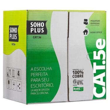 Imagem de Cabo de Rede Sohoplus Furukawa Cat.5e U/UTP 24AWG 4P Az