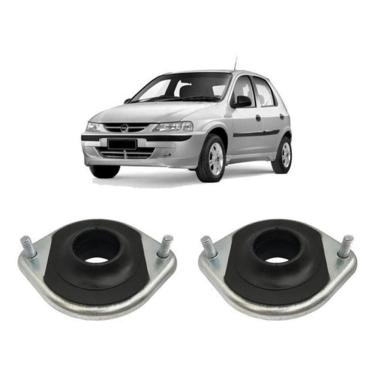 Imagem de Par Coxim Batente Dianteiro Chevrolet Celta 2004 2005 2006