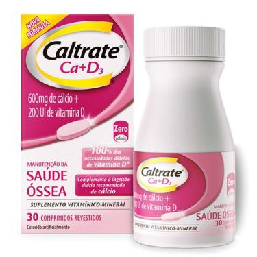 Imagem de Caltrate Cálcio + Vitamina D3 com 60 Comprimidos