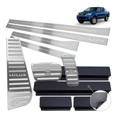 Imagem de Soleira Pedaleira Auto. Descanso Hilux 2006 A 2012 Prata BR