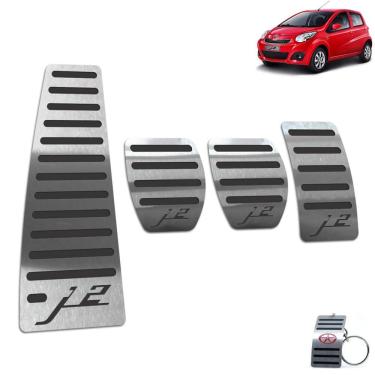 Imagem de Pedaleira Manual Descanso Aço Inox Jac J2 2012 A 2016 Preto