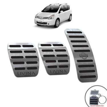 Imagem de Pedaleiras Nissan Livina 2010/2014 Manual Preto