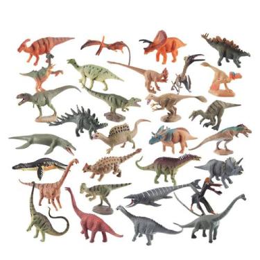 Imagem de Conjunto de figuras de dinossauro Jurassic, 30 unidades, PVC, mini din