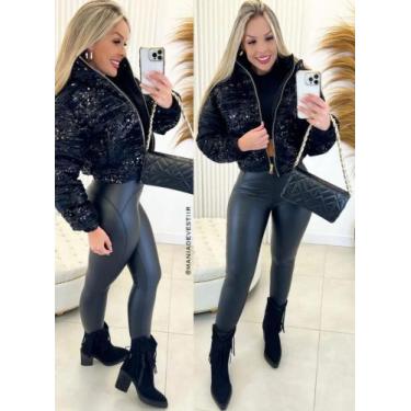 Imagem de Jaqueta puffer estonada preta - Abd 