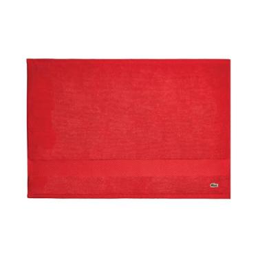 Imagem de Lacoste Tapete de banheira Heritage 100% algodão Supima, Fórmula 1, 53 cm x 78 cm – Altamente absorvente e de secagem rápida, toalha de banho super macia premium, essencial para banheiro, presente