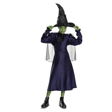 Imagem de Disguise Fantasia Wicked Elphaba, traje oficial do filme Wicked para meninas, tamanho (10-12)