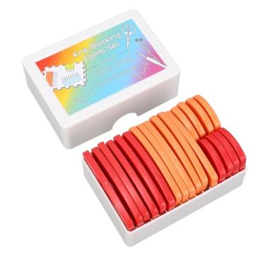 Imagem de Kit de pinos de bloqueio de crochê MUNEFE 20 unidades, kit de pinos de bloqueio de malha, pente de bloqueio de malha de aço inoxidável, adequado para todos os materiais e