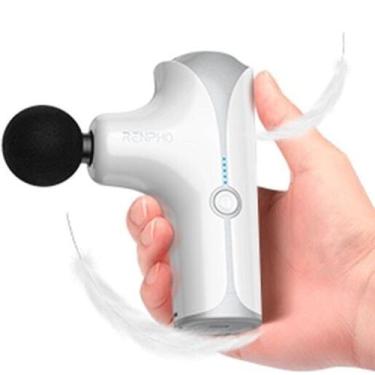 Imagem de Mini Pistola de Massagem Portátil Renpho com 5 Velocidades e Kit com 4