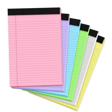 Imagem de Legal Pads PINJINGPRO 8,5 x 11, pacote com 6, 30 folhas de largura