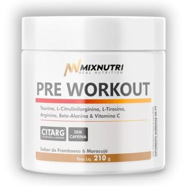 Imagem de PRE-WORKOUT S/CAFEINA SABOR FRAMBOESA COM MARACUJA 210G- MIX NUTRI
