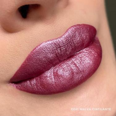 Imagem de Batom Cintilante Mahav Dia a Dia, Malva Shine